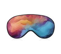 Color Gradient Sleep Mask for Women Men Side Sleeper Eye Cover with Adjustable Strap Soft Breathable Blackout Mask Slip-Free Deep Sleeping Travel Essentials