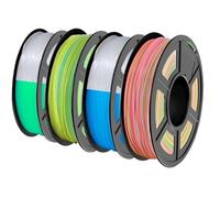 Color Gradient TPU 3D Printer Filament 1.75mm, 95A Flexible Rainbow Filament, Changes Color(Glowing Green 250g)