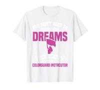 Color Guard Captain Practice Senior Winter Guard Instructor Value Graphic T-Shirt, Men, White, S