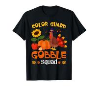 Color Guard Gobble Squad Turkey Thanksgiving T-Shirt