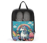 Color Horse Shoe Bag Travel Shoe Organizer Water-Resistant Shoe Pouch with Zipper Sneaker Dust Bag, gray, One Size, Modern