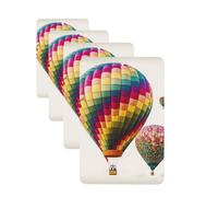 Color Hot Air Balloon Car Air Fresheners Cards Set of 4 Pieces Personalized Car Fresheners Gifts for Men Women Auto Aromatherapy Tablets Hanging Scented Cards for Wardrobe Bathroom