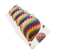 Color Hot Air Balloon Car Air Fresheners Cards Set of 4 Pieces Personalized Car Fresheners Gifts for Men Women Auto Aromatherapy Tablets Hanging Scented Cards for Wardrobe Bathroom