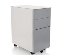 COLOR I | Metal - Mobile Drawer Unit White / Grey