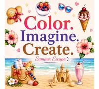 Color. Imagine. Create. Summer Escape: A Cozy Imagination Coloring Book for Girls and Women with Creative Coloring Prompts to Reimagine Summer Objects, Scenes, and Moments in Your Unique Way