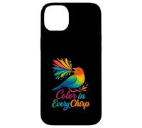 Color In Every Chirp Bright Finch Colorful Songbird Case for iPhone 14 Plus