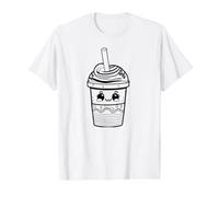 Color in the Kawaii Milk Shake and Paint it Yourself Value Graphic T-Shirt, Men, White, XL