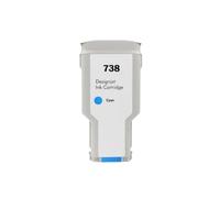 Color Ink Cartridge 738 676M6A 676M7A 676M8A 498N8A Compatible With HP DesignJet T950 T850 Printer(1pcs C-300ML)