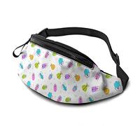 Color Insect Animal Adjustable Fanny Pack Waist Bags with Headphone Hole for Sports Workout Traveling Running
