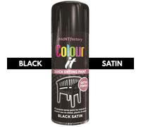 Color It Black Satin Multi Surface Fast Drying Gloss Primer Chrome Effect Finishes Indoor Outdoor Use 400Ml 2685