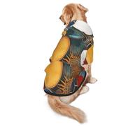 Color Jigsaw Puzzle Dog Hoodie â€“ Soft & Breathable Polyester Pet Clothes for Medium, and Large Dogs