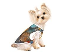 Color Jigsaw Puzzle Small Dog Shirt,Soft Breathable Dog Shirt for Dogs Cats Boy Girl Pet Tshirt,Suitable for Small Pets