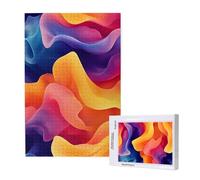 Color Jigsaw Puzzles for Adults 300 Piece, Abstract Puzzles for Adults Wooden, Funny/Difficult/Impossible/Challenging Decompression Games, As a Birthday for Women and Men ML-752