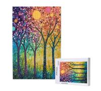 Color Jigsaw Puzzles for Adults 500 Piece, Tree Puzzles for Adults Wooden, Funny/Difficult/Impossible/Challenging Decompression Games, As a Birthday for Women and Men ML-122