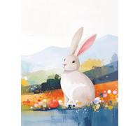 Color & Joy - Easter Edition White Rabbit: Vegan-Friendly Coloring Book for Kids · 60+ Creative Illustrations · A Thoughtful Gift for Springtime Fun