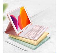 Color Keyboard Case for iPad Pro 11 inch 4th/3rd/2nd/1st Generation Case with Cute Magnetic Detachable Bluetooth Keyboard Cover with Pencil Holder (DarkGreen)