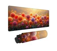 Color Large Mouse Mat 1000 x 500 x 3MM Gaming Mouse Pad, Flower Balls Mousepad Extended for Men, Office Accessories with Anti-Slip Rubber Base and Double Stitched Edge, Mousemat for Laptop -TL92C1