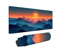 Color Large Mouse Mat 40" x 20" Gaming Mouse Pad, Sunrise Mousepad Extended for Men, Office Accessories with Anti-Slip Rubber Base and Double Stitched Edge, Mousemat for Laptop Office, Gifts -TL27WD
