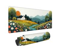 Color Large Mouse Mat 40 x 20 x 0.12 inch Comics Gaming Mouse Pad with Non-Slip Base and Stitched Edges Keyboard Mat, Washable Mousepad, Office Accessories for Computers, Mousemat for PC -2510W55