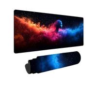 Color Large Mouse Mat 60" x 32" Gaming Mouse Pad, Abstract Mousepad Extended for Men, Office Accessories with Anti-Slip Rubber Base and Double Stitched Edge, Mousemat for Laptop Office, Gifts -TL9695