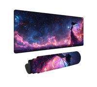 Color Large Mouse Mat 60" x 32" Gaming Mouse Pad, Angel Girl Mousepad Extended for Men, Office Accessories with Anti-Slip Rubber Base and Double Stitched Edge, Mousemat for Laptop, Gifts -TL39HP