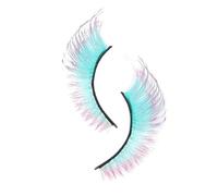 Color Lashes, Fake Color Lash Clusters, Reusable Long Volume Eye Makeup Supplies for Halloweens Party Wedding Pride Cosplay Stage