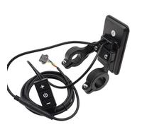 Color LCD Instrument Cluster with Interchangeables Adapters Circles 22.2 28.6mm Handlebars Fitments ABS Housing Construction All-purpose Electric Bicycles LCD