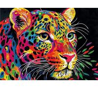 Color Leopard Puzzle - 5000 Piece Jigsaw Puzzles for Adults - The Back Features Printed Letter Guides - The Pieces fit Together Snugly - Wooden Puzzles for Adults - Gifts Man 61.6 X 41.5 Inch s7h-31