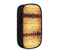 Color Light Board Print Pencil Case Coin Key Card Bag Purse Large Pen Pouch for Kids Boys School Office