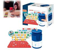 Color Line Board Games Fun Fast Bead Grabbing Two Player Game 90 Beads & 6 Code Cards 1 Bell & Bead Can Manual Draw Reaction Training Toys For Group Family Great Xmas Gift (C)