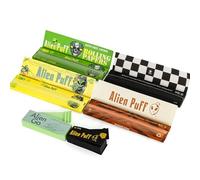 Color Longpapers, 109mm King Size Rolling Papers With Tips, 4 Packs Color Papers(Green+Yellow+Orange Color+Black+Tips*2), Vegan And GMO-Free, Slow Burning Long Paper