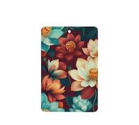 Color Lotus Flowers Car Air Fresheners 4 Pcs Hanging Scented Cards Fragrance Scented Cards For Car Aromatherapy Tablets