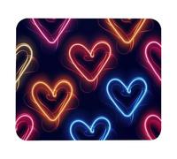 Color Love Hearts Pattern Mousepad Portable Mousemat Soft Mouse Pad For Studying Computer Gaming 25X30Cm