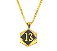 Color Lucky Number 13 Pendant Alloy Polishing Cool Men en Biker Pendant