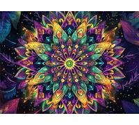 Color Mandala Puzzle - 5000 Piece Jigsaw Puzzles for Adults - The Back Features Printed Letter Guides - The Pieces fit Together Snugly - Wooden Puzzles for Adults - Gifts Man 61.6 X 41.5 Inch s7h-983
