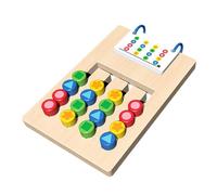 Color Match Slider - Wooden Learning Board, Side Game with Sorting, Educational Toy, Interactive Game, Visual Skill Builder for Early Learning And School Classroom Training Travel Engagement Use