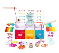 Color Matching Box - Wood Box Color Shape Sorting Toy | Educational English Language Learning Activity for Boys Girls Toddler Kindergarten Classroom