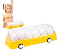 Color Matching Game, Egg Bus Geometry Matching Game, Color and Shape Recognition Skill, Learning Toys, Matching and Ordering Games
