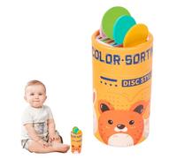 Color Matching Toys - Sorting Activity Set, Portable Color Bucket, Hands On Learning Sensory Game | Interactive Skill Building For Early Childhood Development Hand Eye Coordination Preschool Playroom