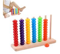 Color Matching Toys - Sorting Game Set for Early Learning | Rainbow Discs with Stacking Board Base, Educational Cognitive Development Activity Toy for Preschool 7.09x2.13x4.72 in