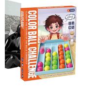 Color Matching Toys, Toddler Ball Sorting Learning Toy, 10.24 x 8.27 x 1.69 Inches Educational Activity Set, Sensory Fidget Gadgets, Ideal for Travel, Classroom, Preschool, Stocking Stuffers