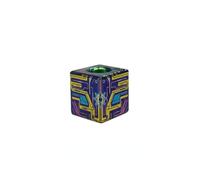 Color Mechanical Graphics TC4 Geometry Cylindrical Square Paracord Knife Beads,Titanium EDC DIY Outdoor Tool Pendant, S Square, Small