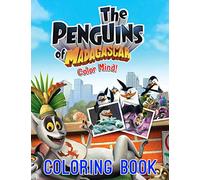 Color Mind! - The Penguins of Madagascar: Cute illustration - Learn and Fun Big Images - For Kids - Stimulate Creativity
