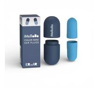 Color Mini Foam Ear Plugs with Travel Case, Noise Reducing for Sleep, Study, Travel, Slow Rebound (Blue)