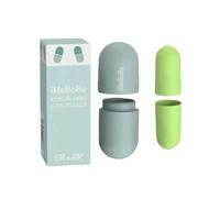 Color Mini Foam Ear Plugs with Travel Case, Noise Reducing for Sleep, Study, Travel, Slow Rebound (Green)