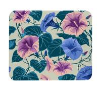 Color Morning Glory Blossoms Pattern Mouse Pad, Thickened Anti-Slip Mat for Office & Gaming