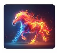 Color Mouse Mat 300x250mm, Small Mouse Pad Horse Waterproof Gaming Mousepad, Mini Desk Mat with Anti-Slip Base, Stitched Edges Mousepad, Mousemats for Gaming Accessories, Gifts for Men N-1001