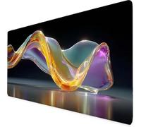 Color Mouse Mat Abstract Gaming Mouse Pad Large XXL Desk Mat with Non-Slip Base and Stitched Edge Keyboard Pad for Gaming/Home/Office Accessories, Improved Precision and Speed (120 x 60cm) 1367-1wxl