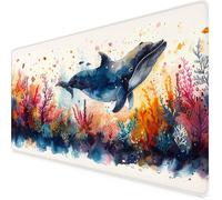 Color Mouse Mat Large Desk Mat Animal Mouse Pad 700 x 300 x 3mm With Non-Slip Rubber Base, Stitched Edge Mousepad, Waterproof Washable Extended Desk Pad for Office Accessories, Gifts for Men t9-85