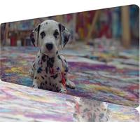 Color Mouse Pad,1200x600x3mm Mouse Mat Puppy Desk Mat Large, Soft Smooth Surface with Anti-Slip Rubber Base Mousepad Waterproof, Durable, Extended Length Desk Pad for Christmas Decorations N1-187